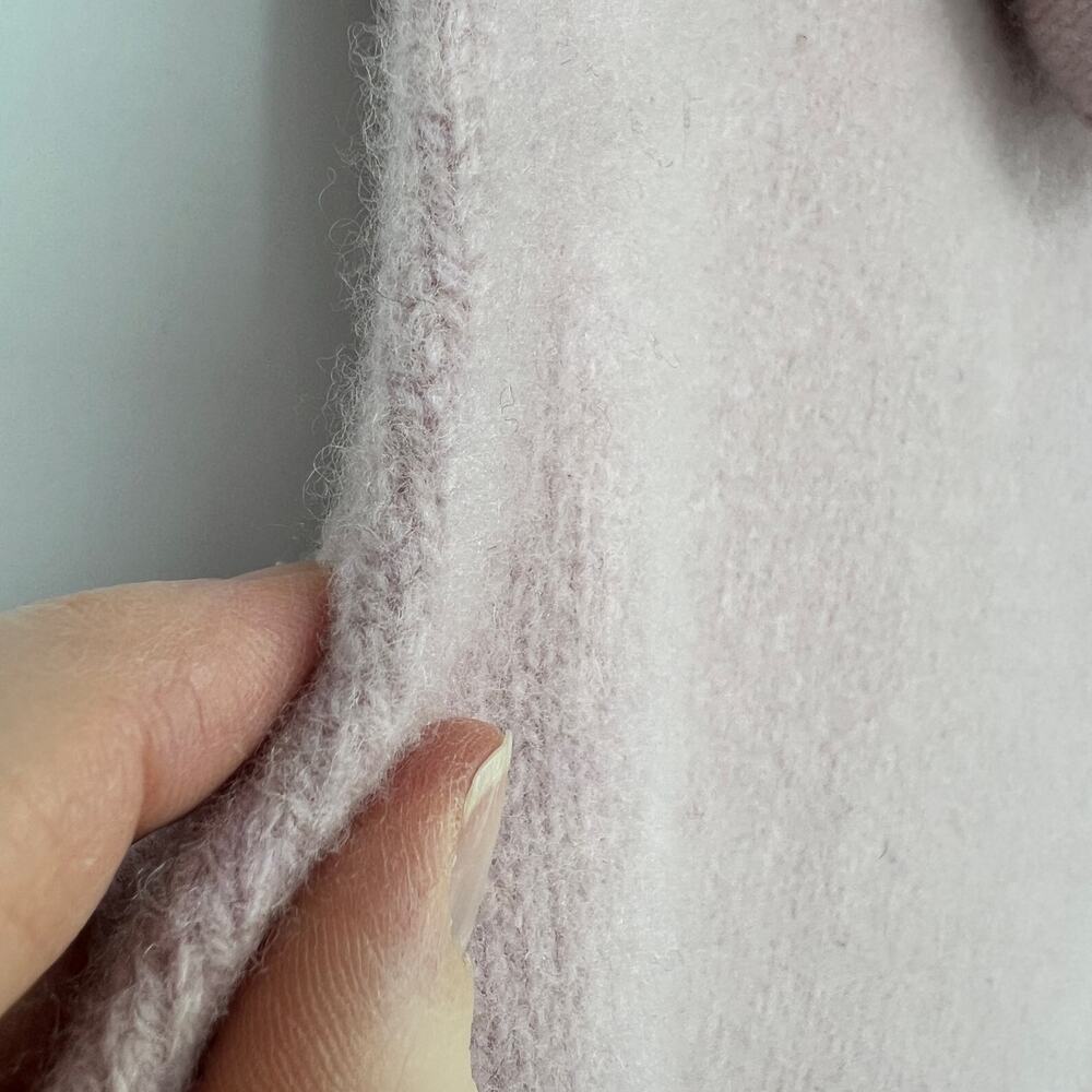 Weekend Max Mara Hooded Wool Sweater Vest Cardigan Pink Full Zip Large READ - Picture 12 of 16